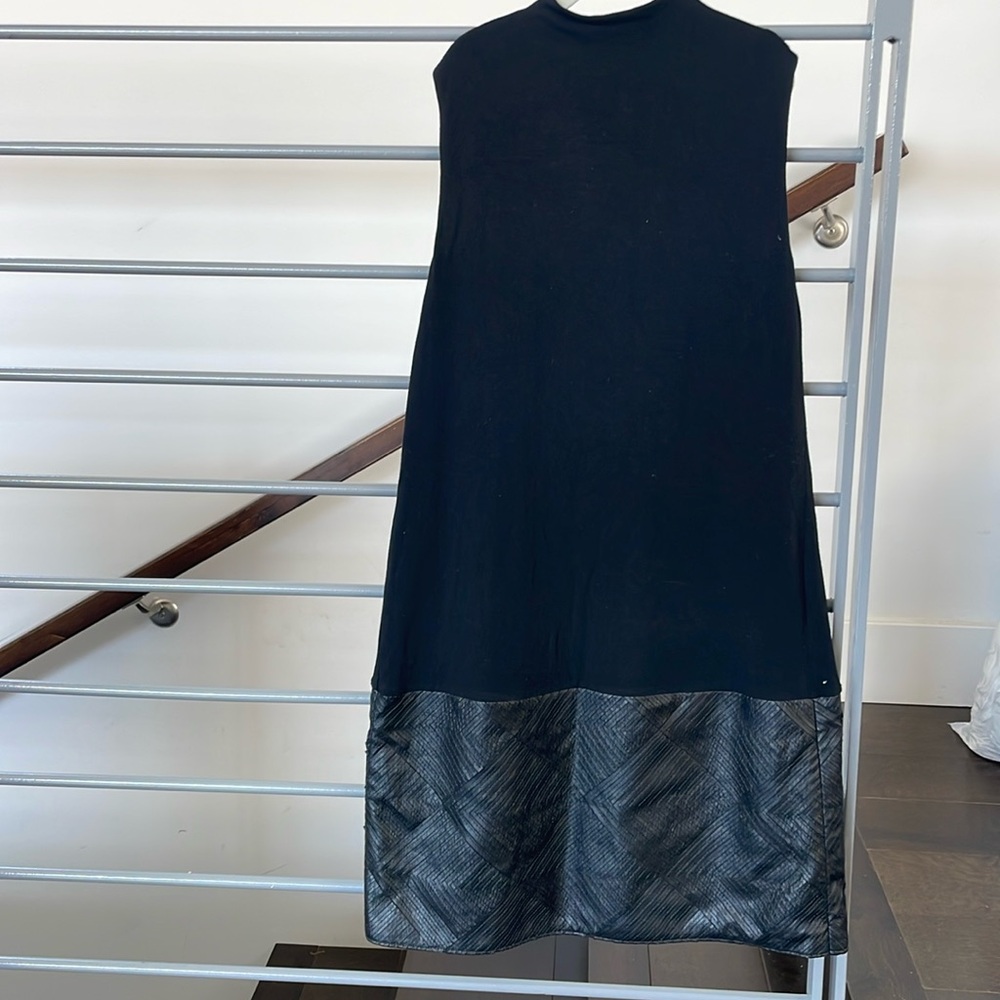 Never worn Bailey 44  Mock Neck Tunic Dress with Pleather Bottom Detail.